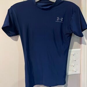 Navy Blue Under Armour men’s compression shirt medium